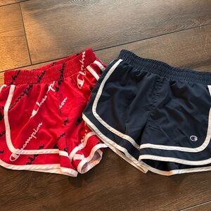 Set of 2 running shorts for girls size Small